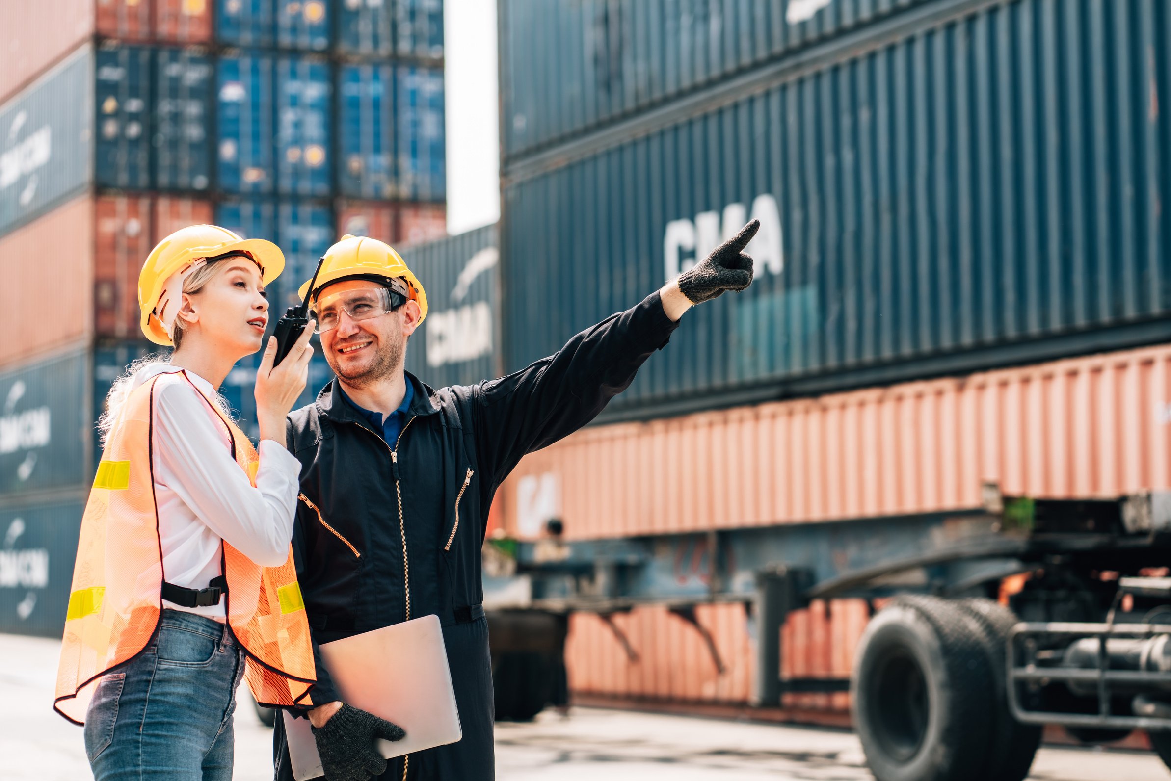 Logistic Workers in Export Dock